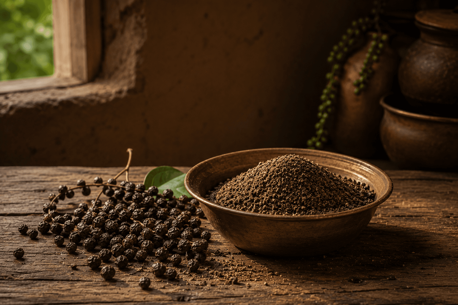 Black Pepper Powder: Grown on the Vine, Ground as It Is