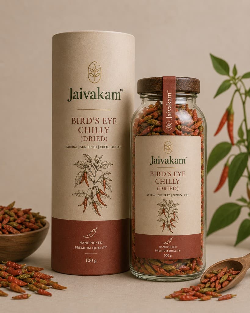 Sun-Dried Bird's Eye Chilli (100 g)